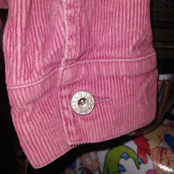 Guess women's pink cordoroy jacket - Picture 4 of 5
